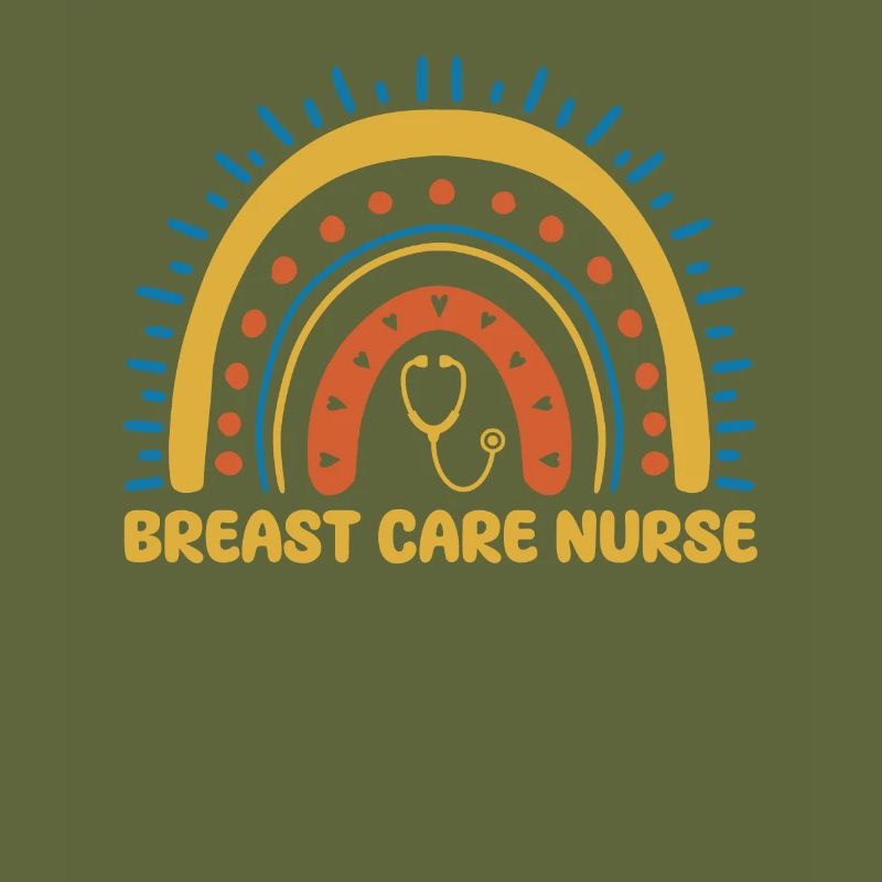Breast Caregiver Boho Rainbow