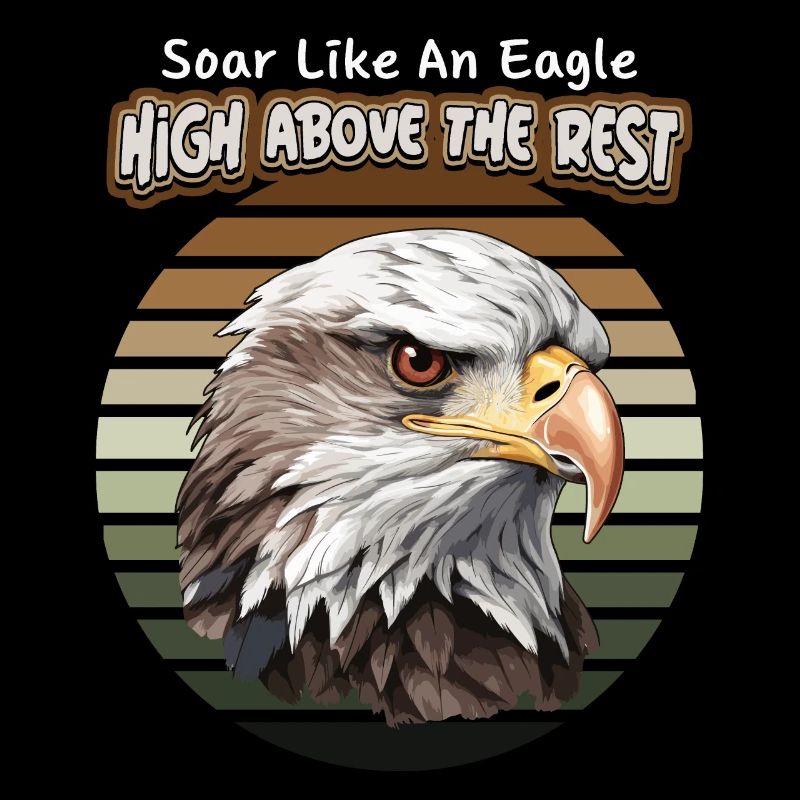 Eagle Illustration, Eagle Motif, Saying