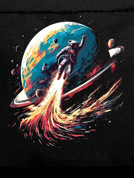 Astronaut Planet Art