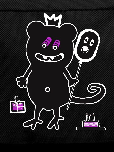 Kids Birthday Monster Balloon Congratulations
