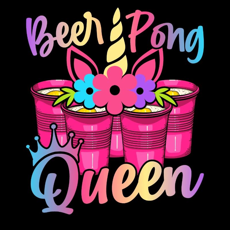 Bier-Pong-Mädchen-Trinkspiel