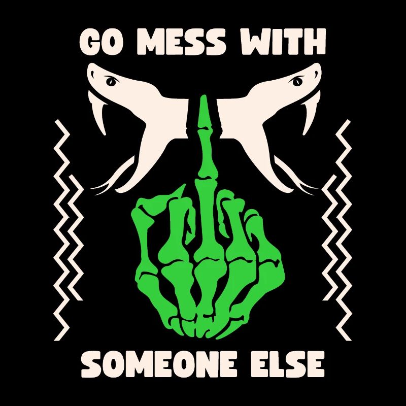 Frecher Spruch, Anti-Mobbing, Mittelfinger