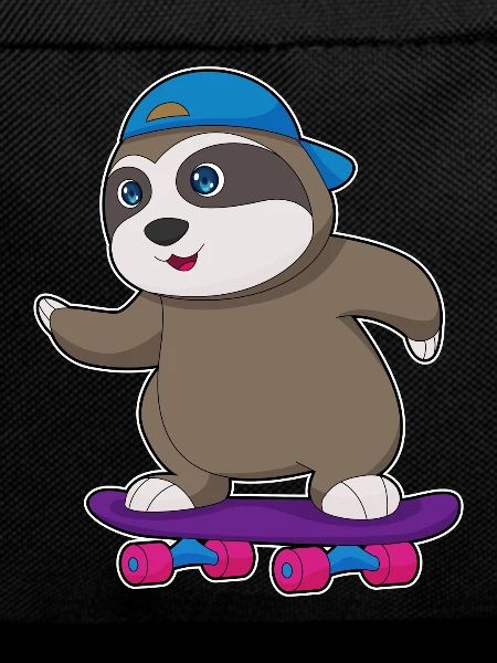 Sloth Skater Skateboard Sport