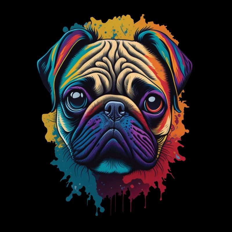 Mops Hund Kunst Ästhetik Design