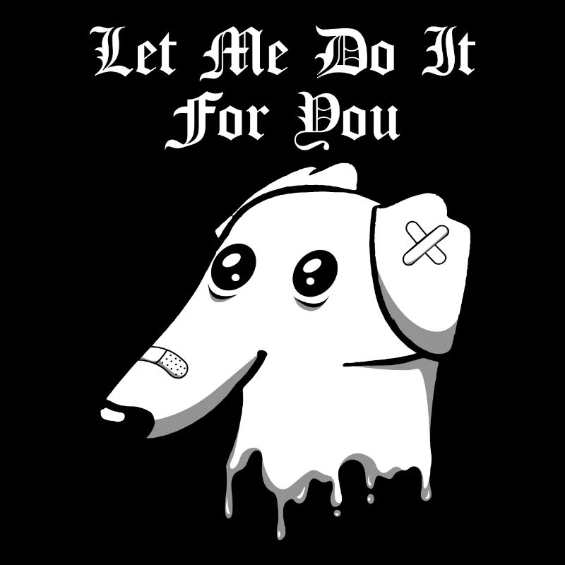 Drôle Barzoi Chien Meme Goth
