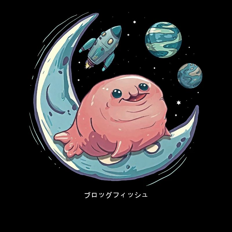 Kawaii Blobfish Space Planets