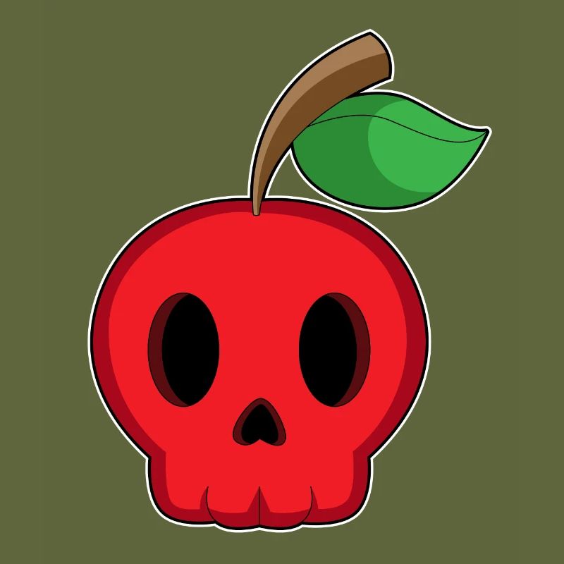 Skull Apple Halloween