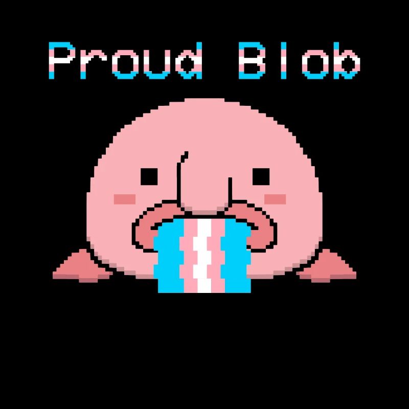 Blobfish Drapeau Trans Fierté Trans
