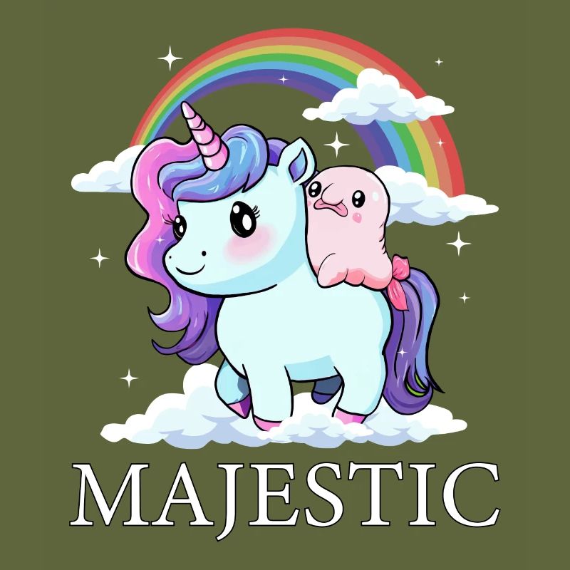 Blobfisch Einhorn Regenbogen