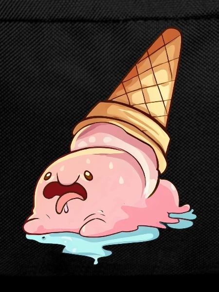 Kawaii Blobfish Melting Ice Cream