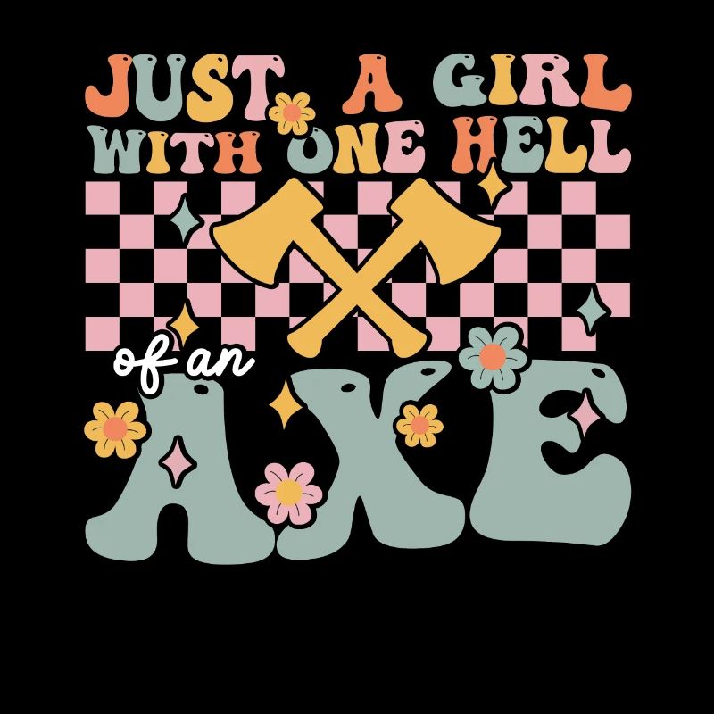 Groovy Axtwerfendes Mädchen