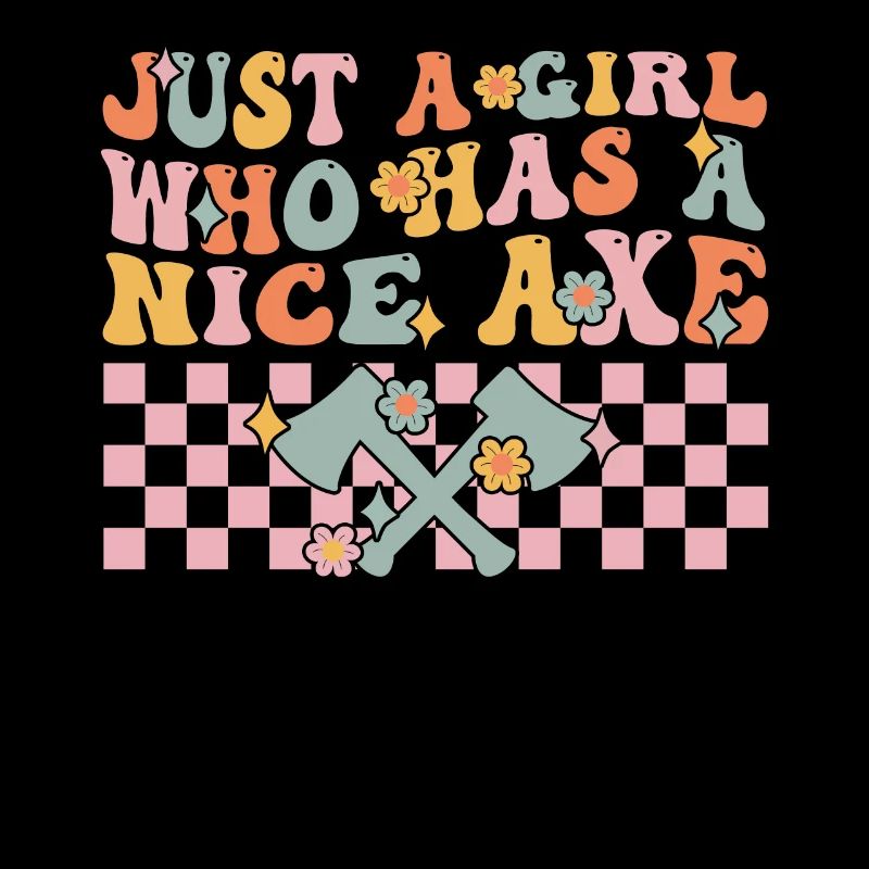 Groovy Axe Throwing Girl