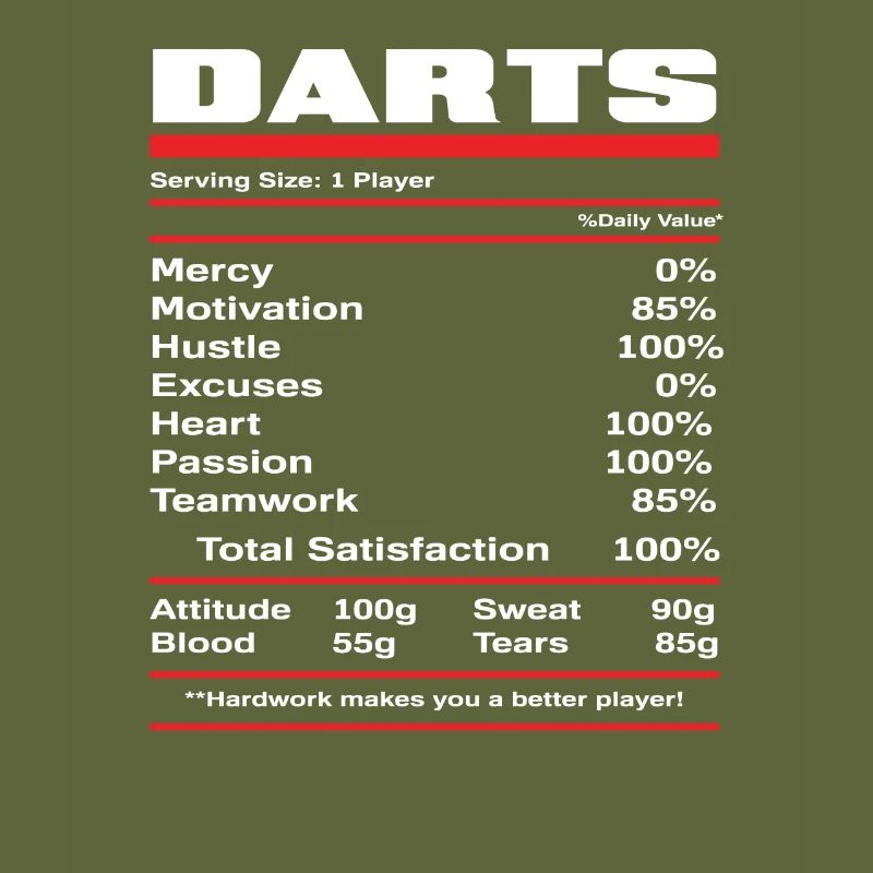 Dart player nutritional values