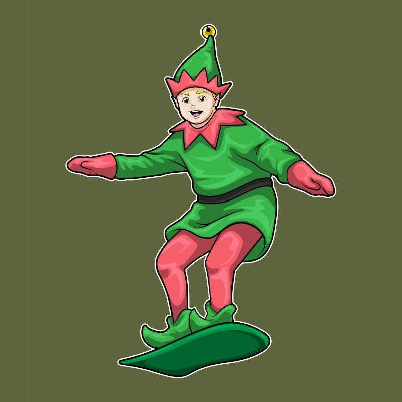 Snowboard de Noël Elf