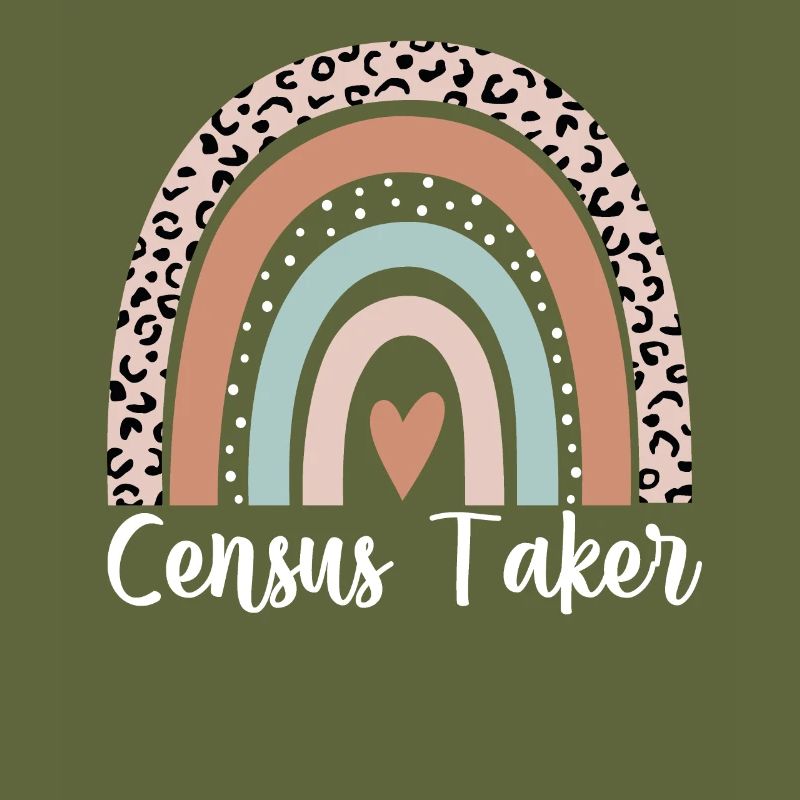 Census Taker Rainbow Leopard Funny Census Taker
