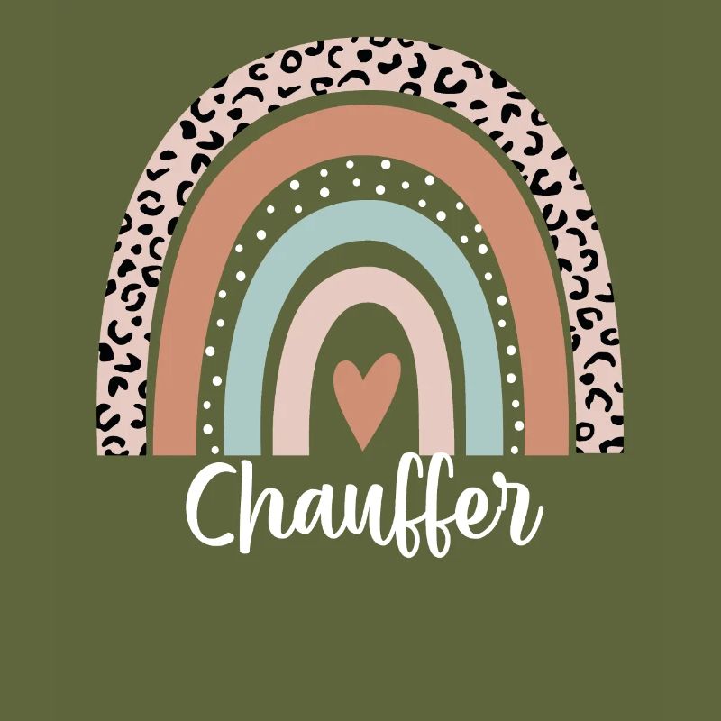 Chauffer Rainbow Leopard Funny Chauffer