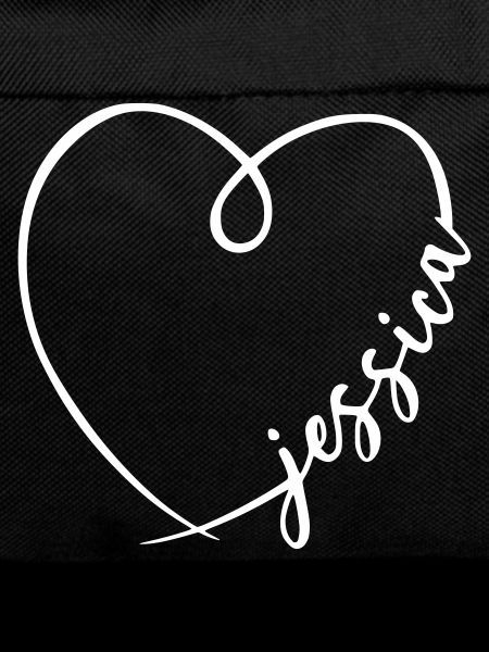 Jessica Name Calligraphy Heart