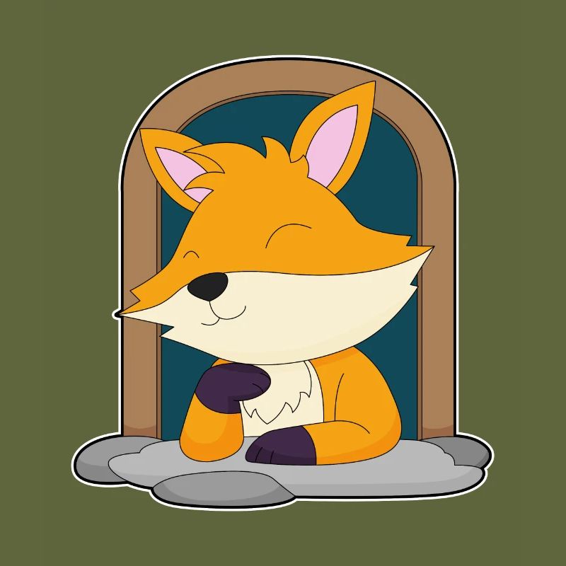 Fox in a window