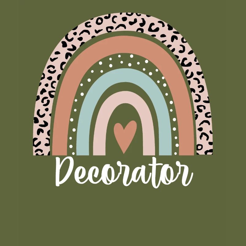 Decorator Rainbow Leopard Funny Decorator