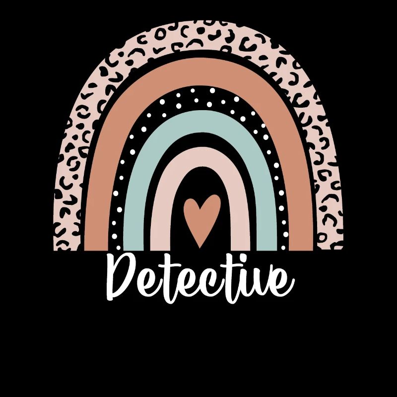Detective Rainbow Leopard Funny Detective