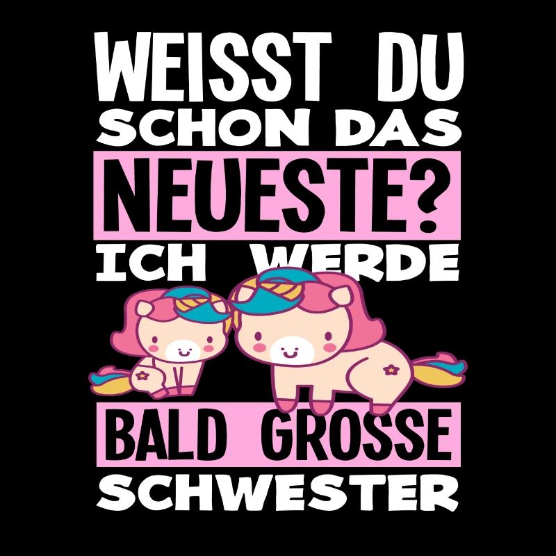 Ich werde Bald große Schwester Geburt Schwanger