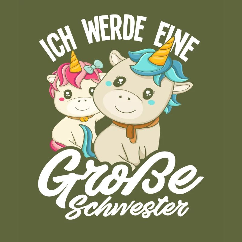 Ich werde große Schwester Einhörner Geschenkidee