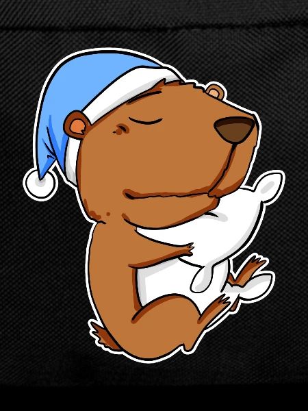 Capybara Capybara Tired Pillow Relax