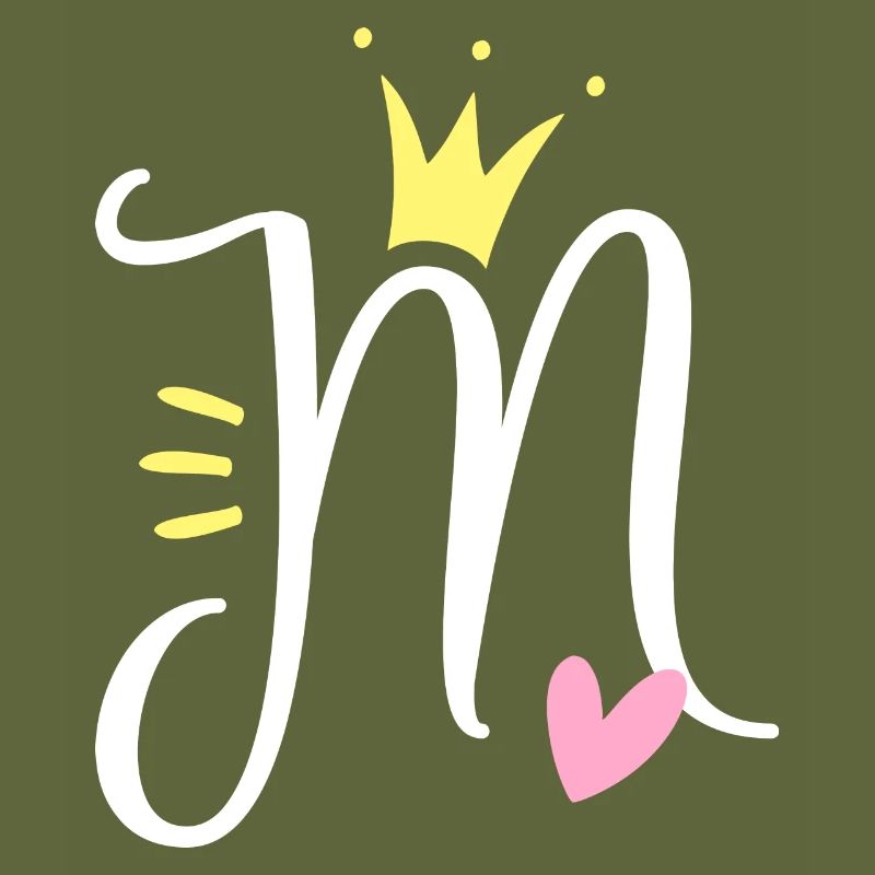 Buchstabe M Anfangsbuchstabe Krone