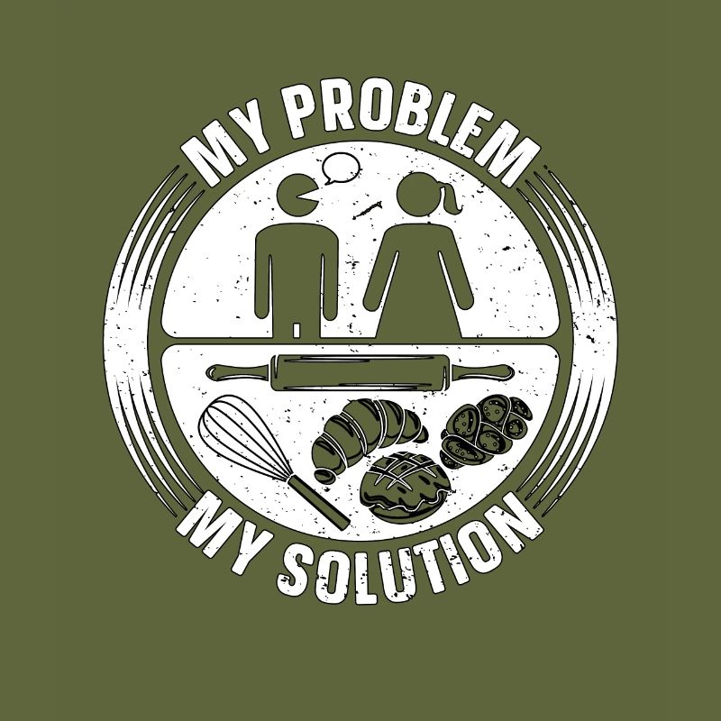 Baker My Problem My Solution Pictogram Mom Bakery