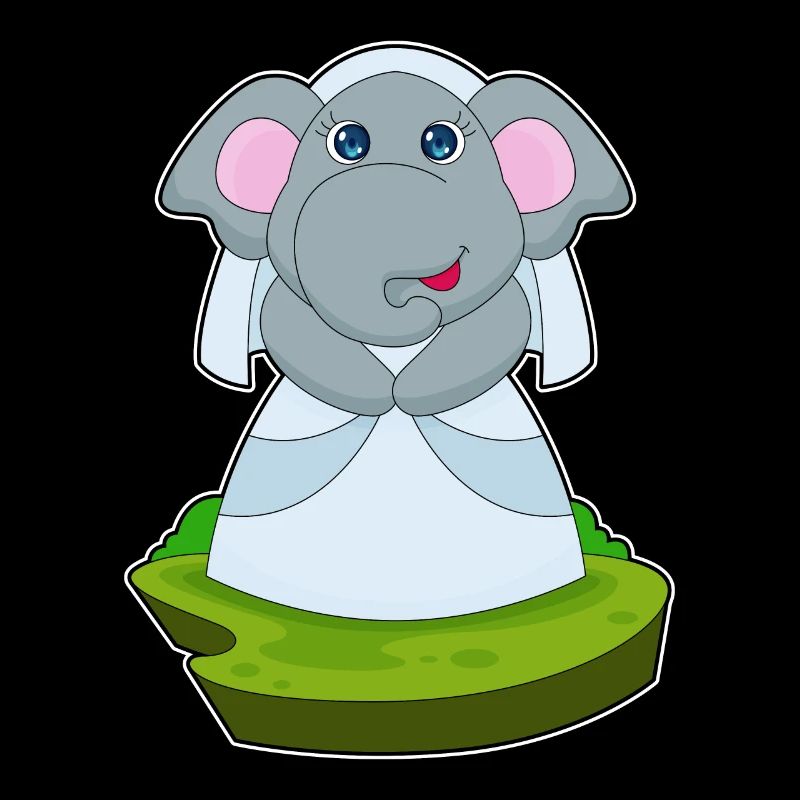 Elephant Bridal Veil Wedding