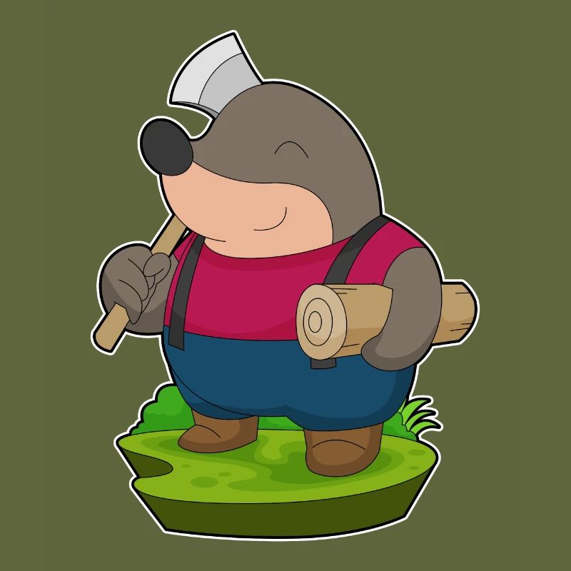 Mole Artisan Axe Tree Trunk