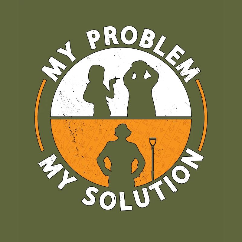 Archaeologist My Problem My Solution Pictogram Dad