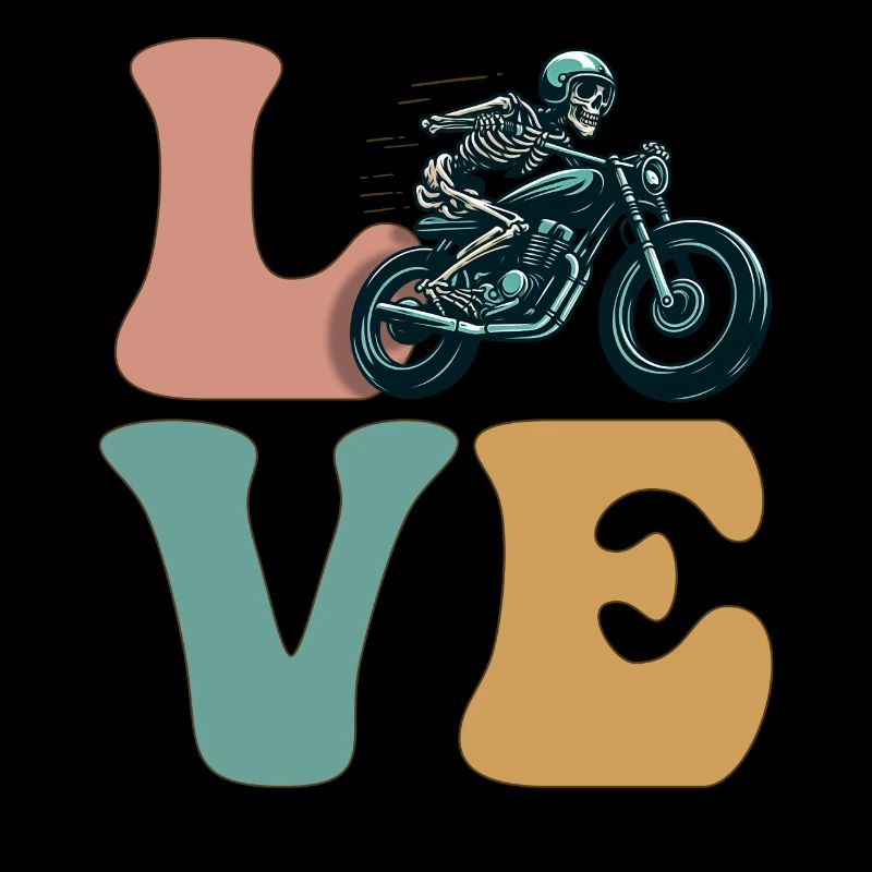 Motorcycling Motorcyclist Motorcycle Skeleton