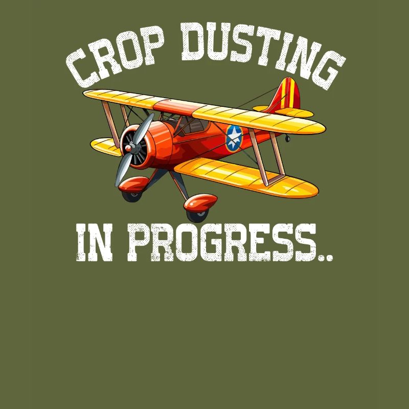 crop duster in progress