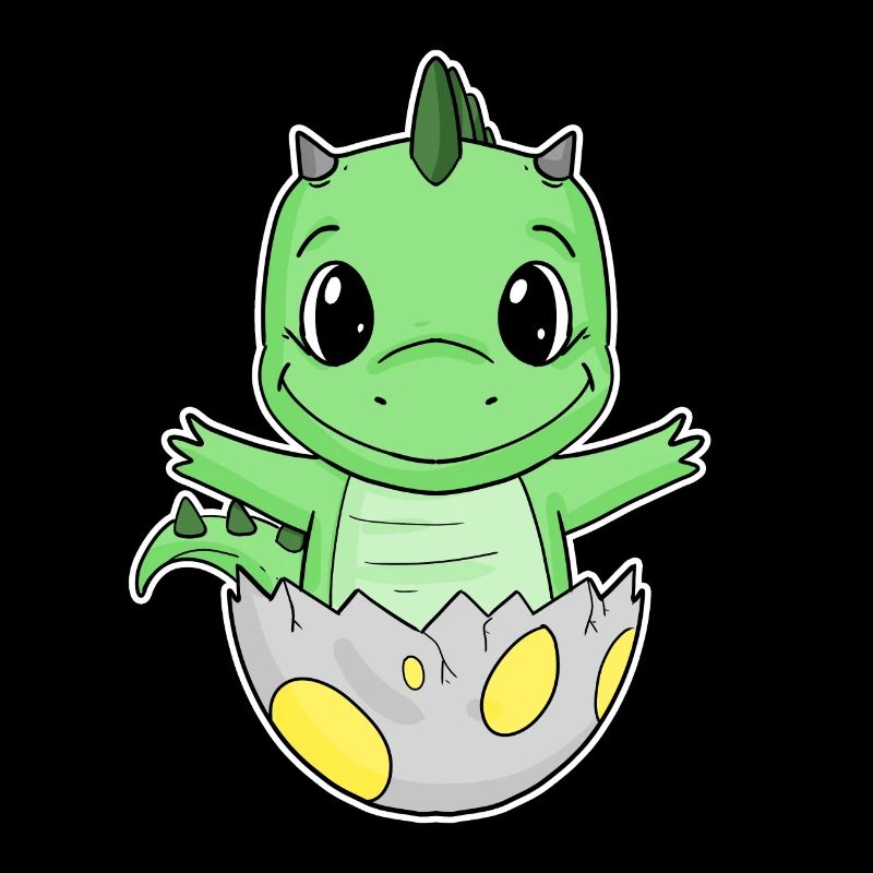 Dinosaur Egg Dino Baby Motif