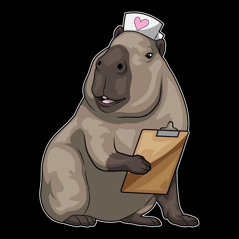 Capybara Nurse Notepad
