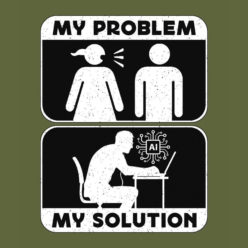 Artificial Intelligence My Problem Pictogram Dad