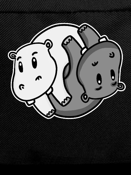 Yin Yang Hippopotamus