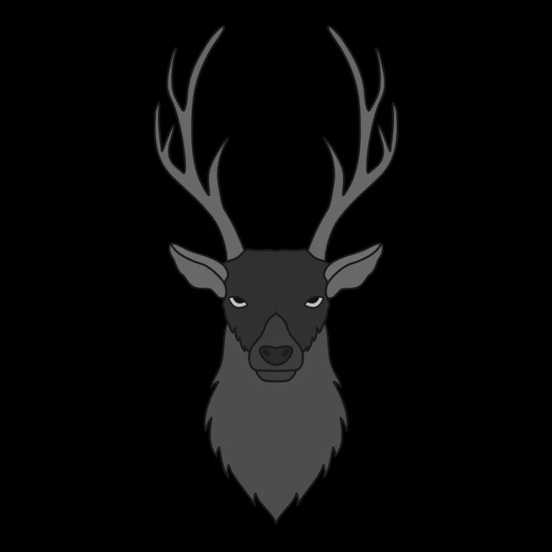 Rothirsch Geweih mit Hirschgeweih