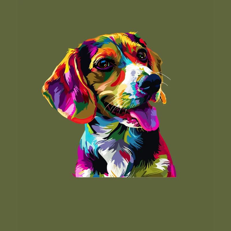 beagle Beagle coloré