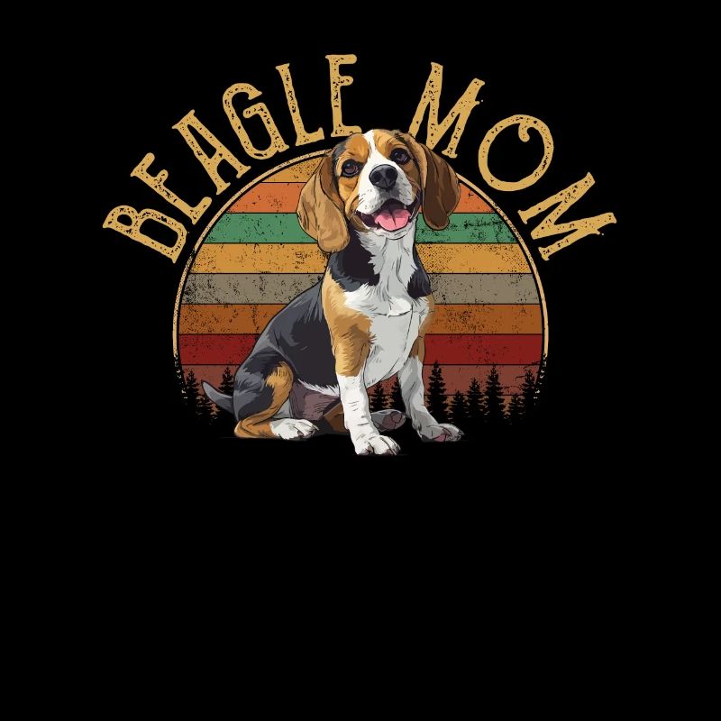 beagle mom beagle