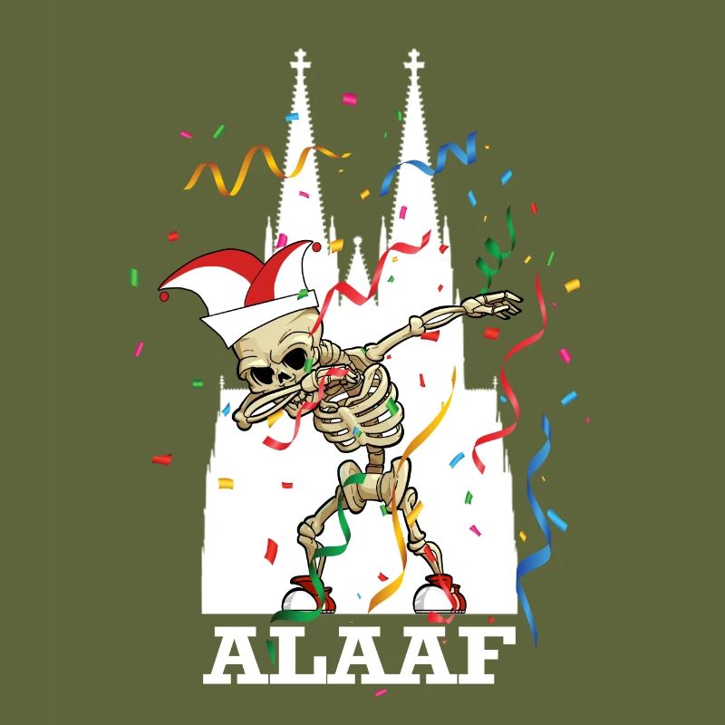 Carnival Kölle Alaaf Dabbing Skeleton Fun