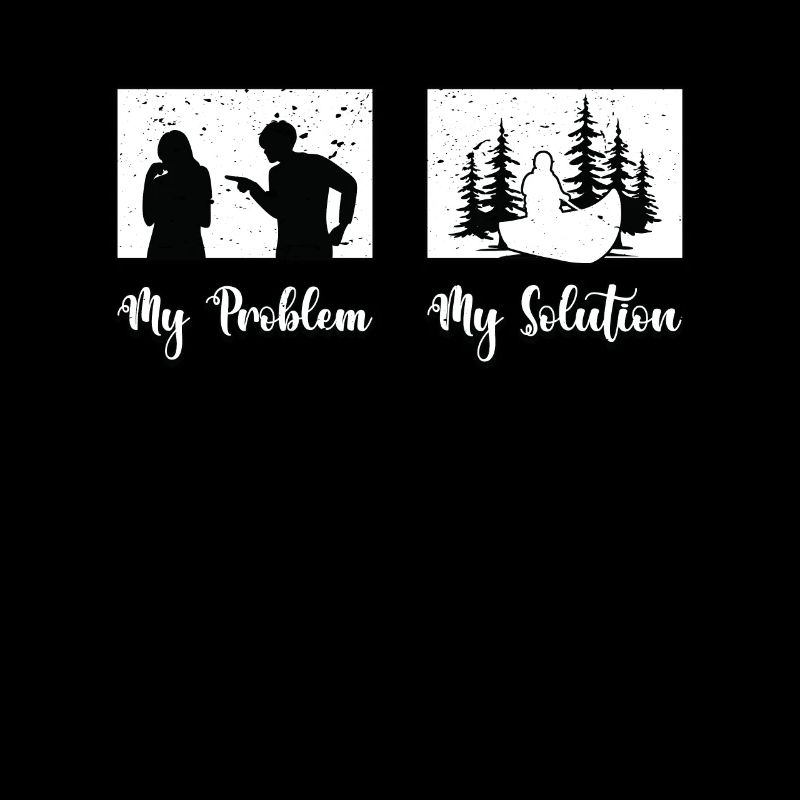 Kayaker My Problem My Solution Pictogram Mom Dad