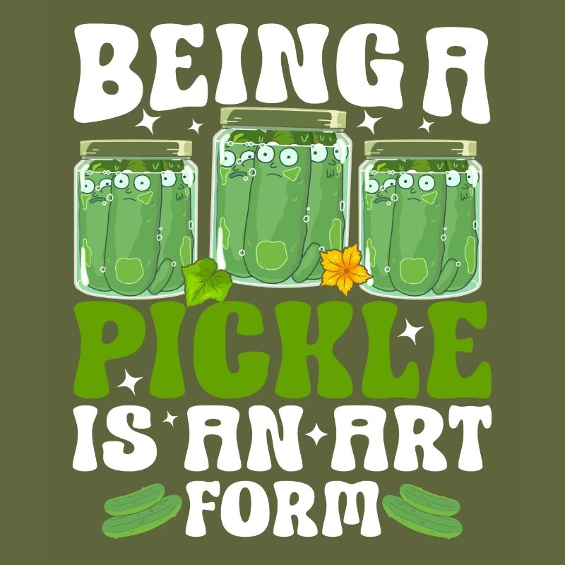 Être un cornichon est une forme d’art - Tshirt concombre