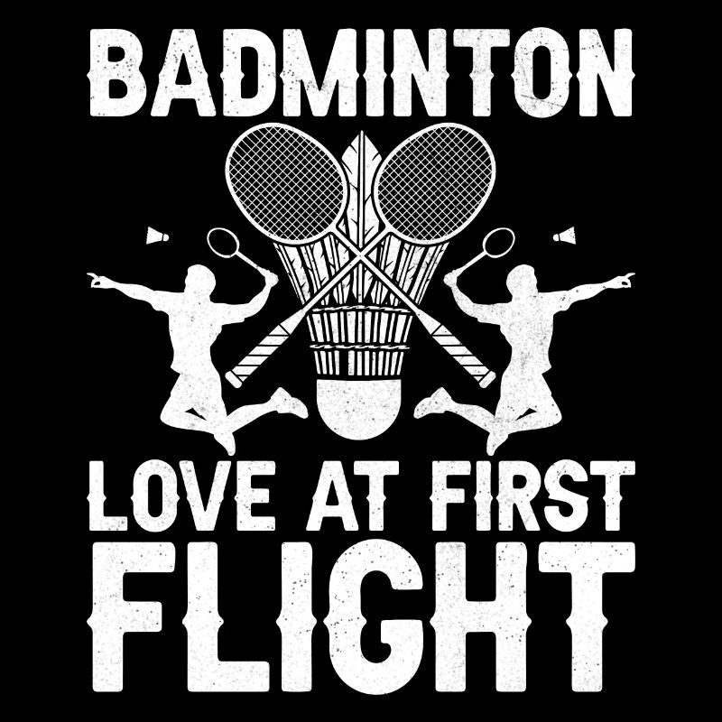 Lustiger Badmintonspieler
