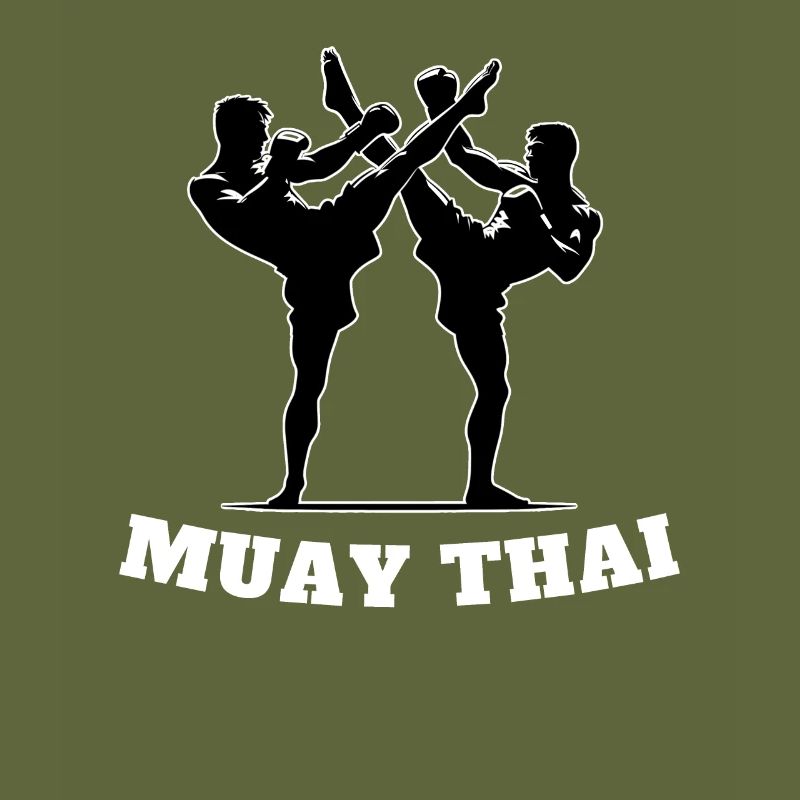 Conception de combattant Muay Thai