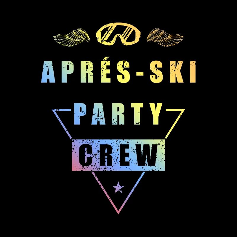 Apres Ski Team Spruch Bunt