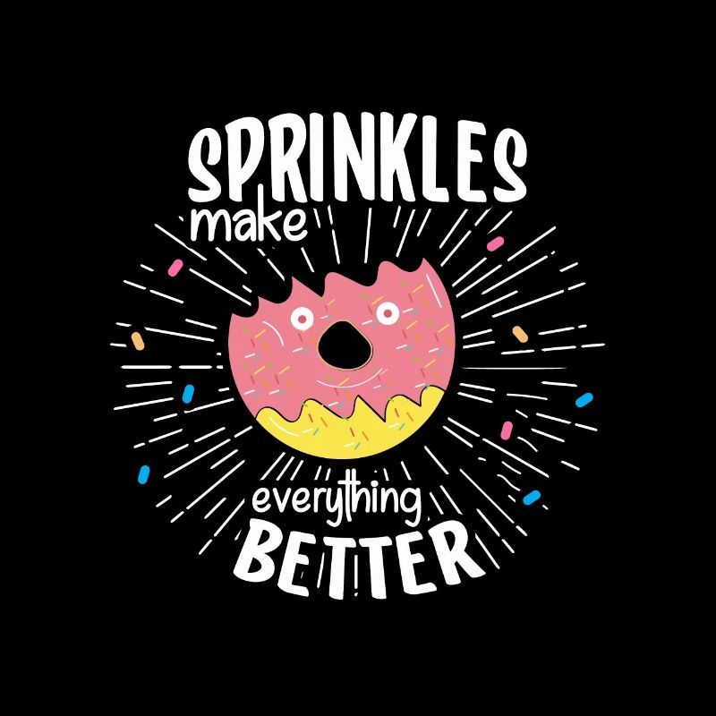 Donut Themed Donut Sprayed Funny Cute