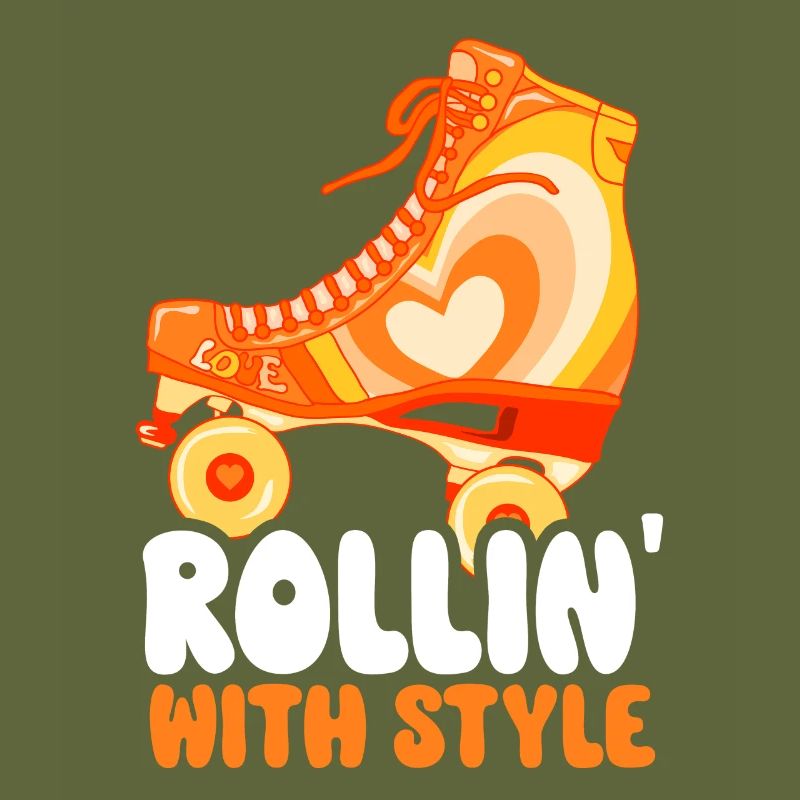 Rollerskates Funny 80er Roller Disco Skating