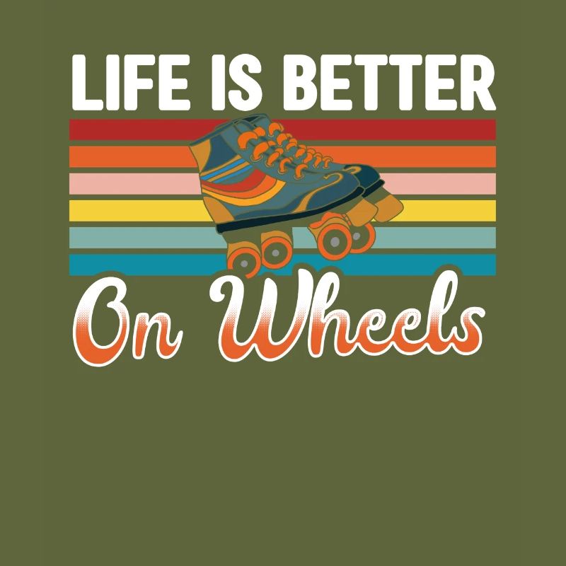 Rollerskates Funny 80er Roller Disco Skating